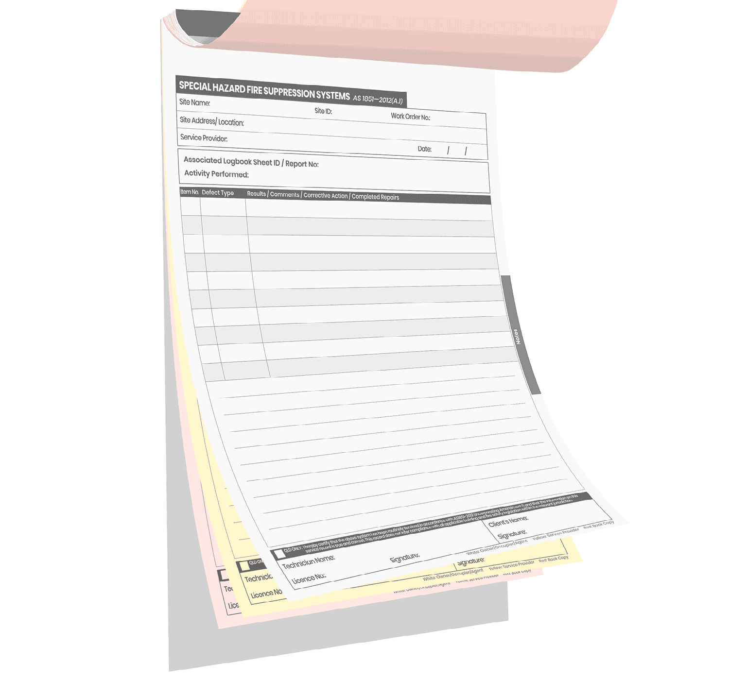 Special Hazard Fire Suppression Systems Logbook - Image 6